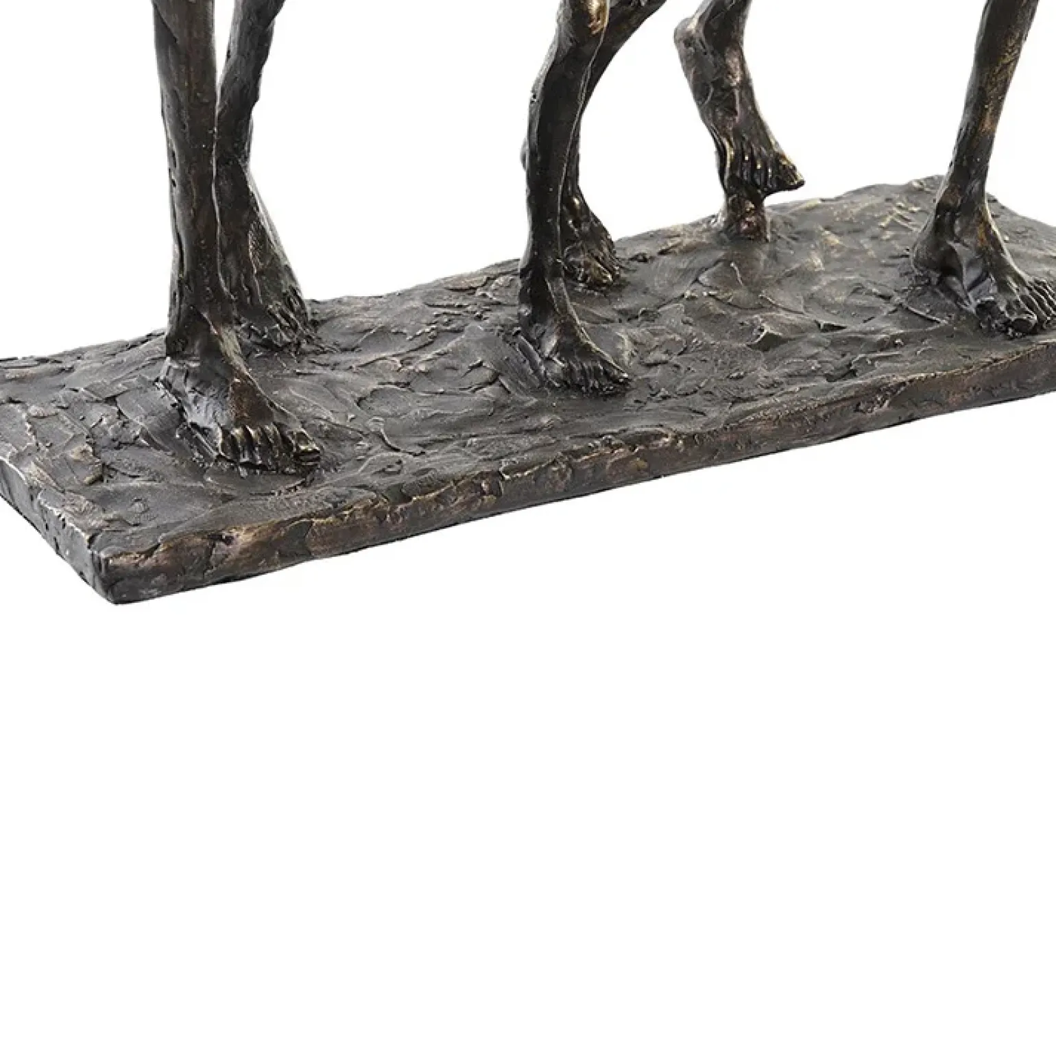 Statua da tavolo Famiglia design 26x33cm effetto rame Serio