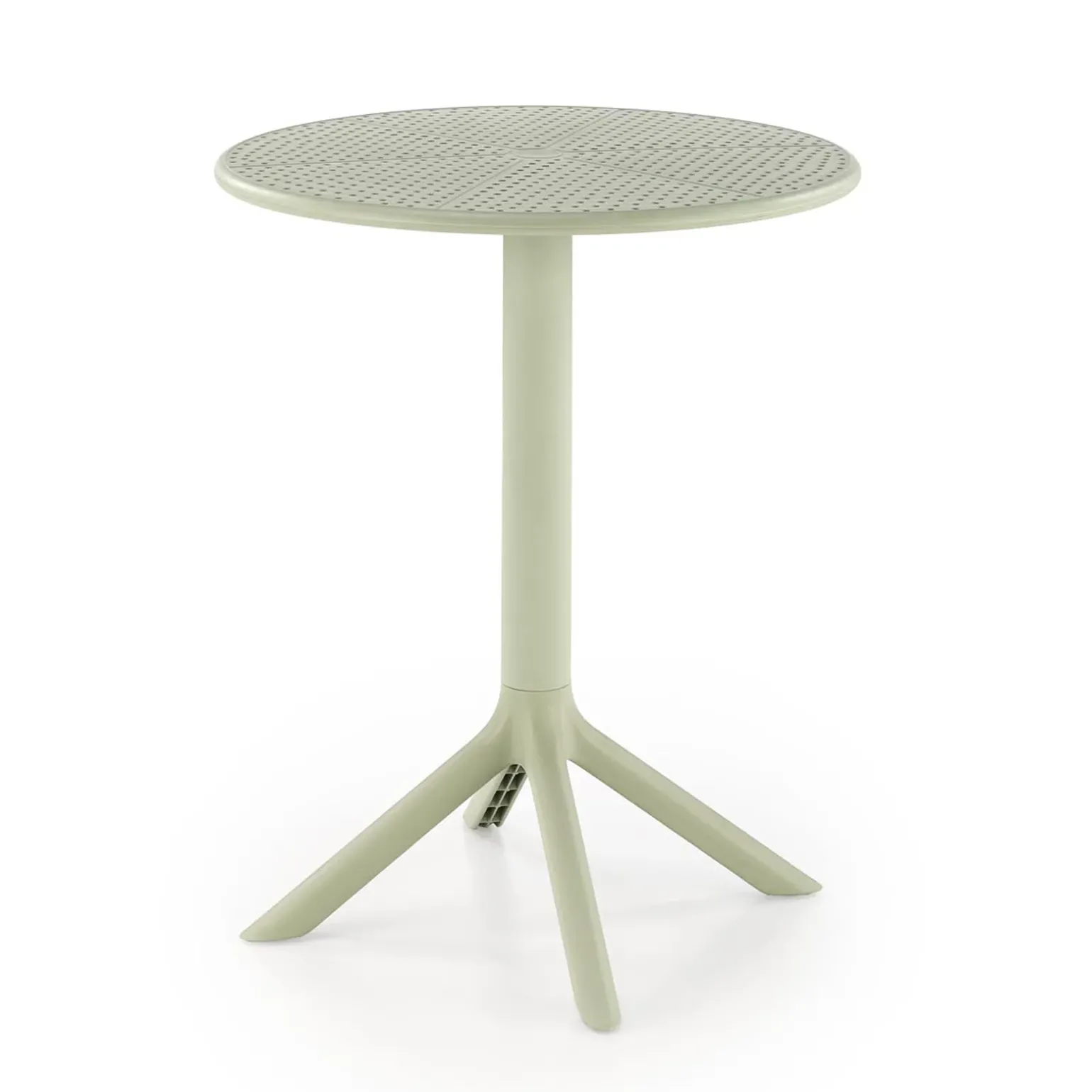 Tavolino da giardino rotondo polipropilene 60cm verde menta Ondina