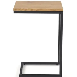 Tavolino da salotto design 40x30cm rovere miele acciaio Radom