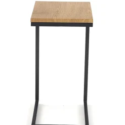 Tavolino da salotto design 40x30cm rovere miele acciaio Radom