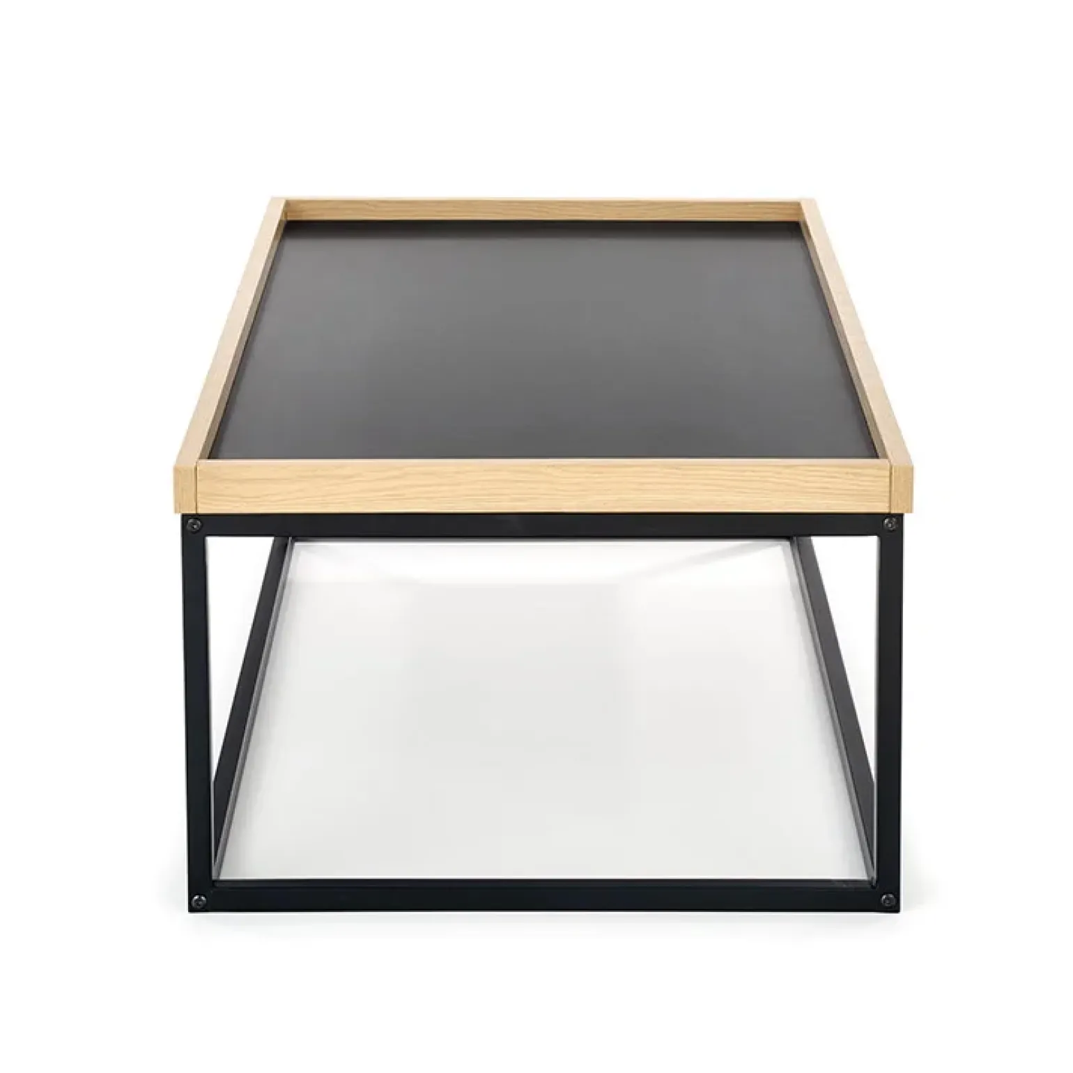 Tavolino da salotto industrial 100x60cm rovere nero Tammy