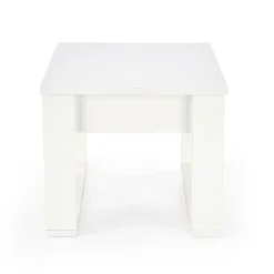 Tavolino da salotto moderno 60x52cm bianco Libano