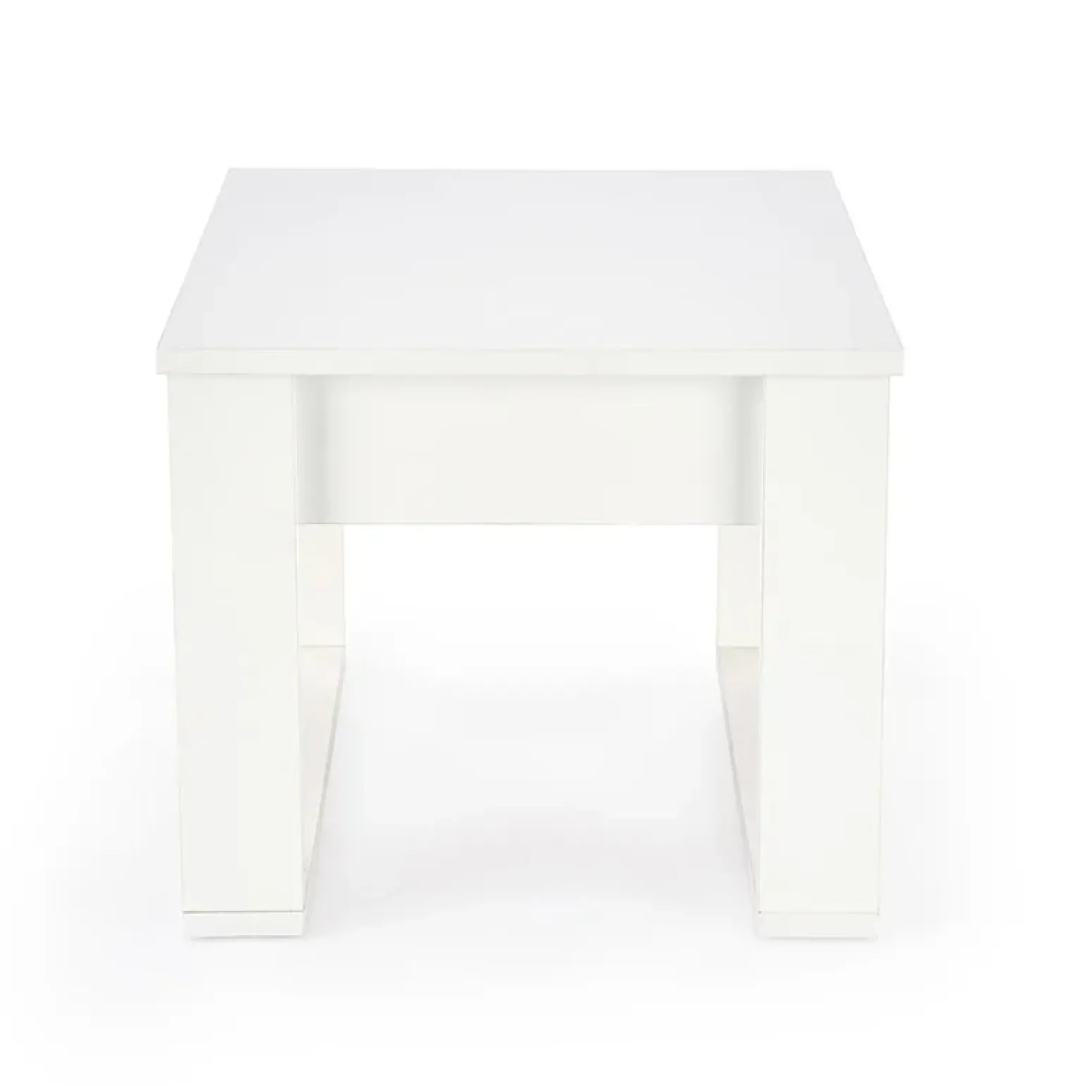 Tavolino da salotto moderno 60x52cm bianco Libano