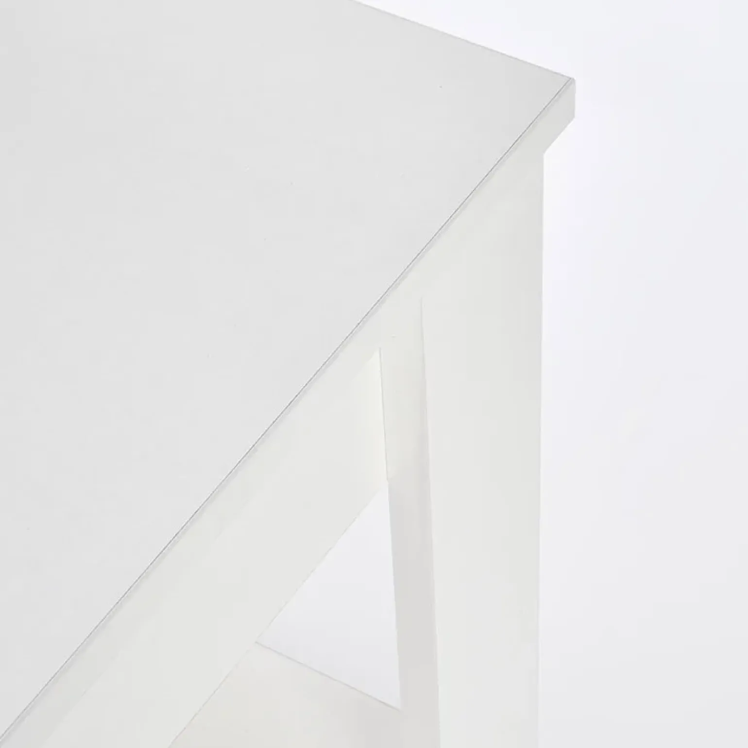 Tavolino da salotto moderno 60x52cm bianco Libano