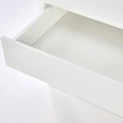 Tavolino da salotto moderno 60x52cm bianco Libano