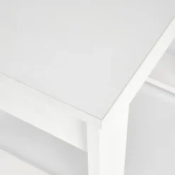 Tavolino da salotto moderno 60x52cm bianco Libano