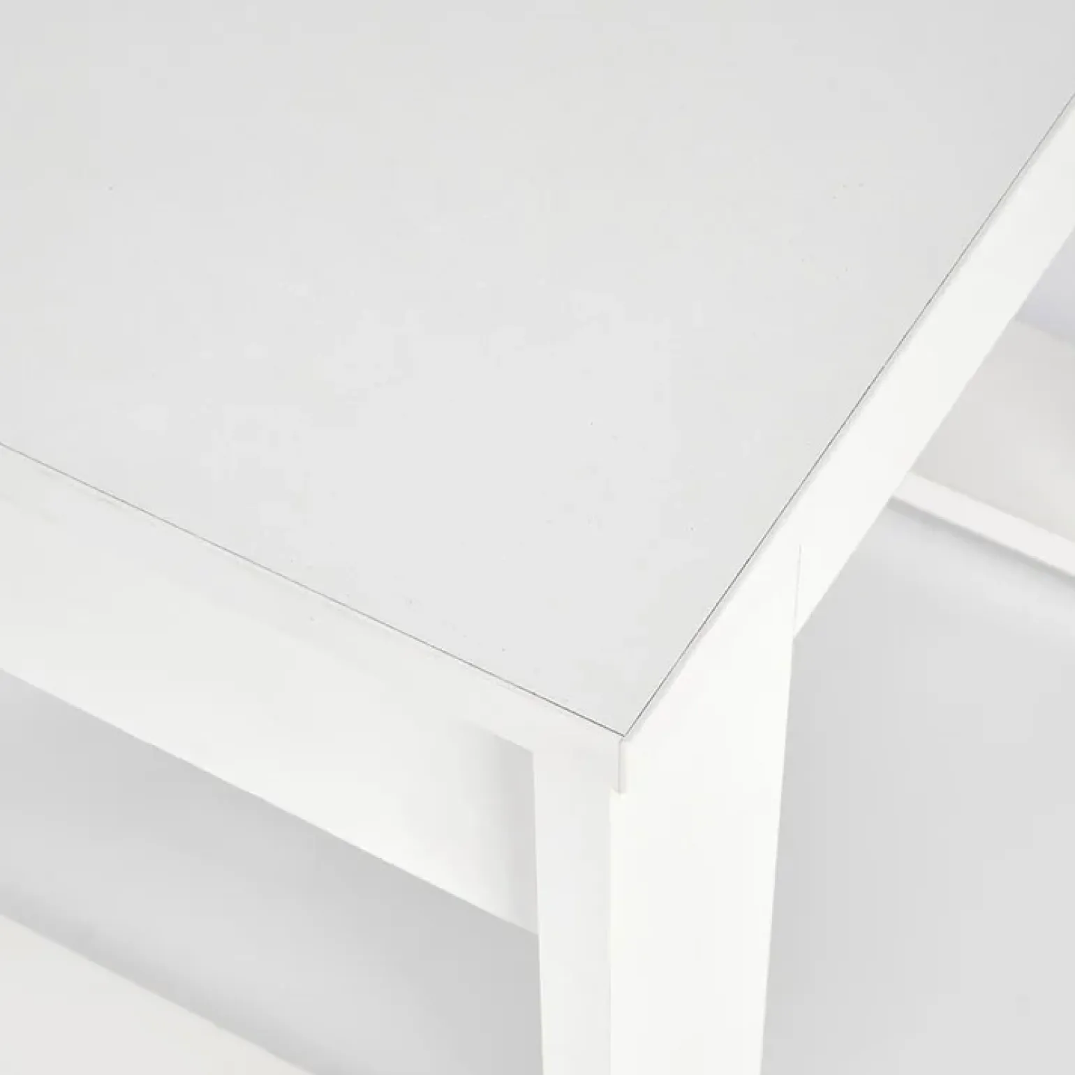 Tavolino da salotto moderno 60x52cm bianco Libano
