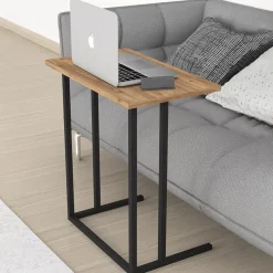 Tavolino da salotto per pc 60x66cm rovere nero Siberia