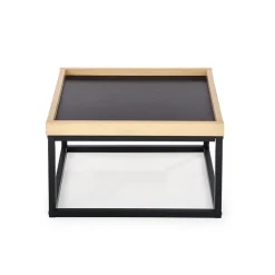 Tavolino da salotto quadrato 53x30cm rovere nero Algeria