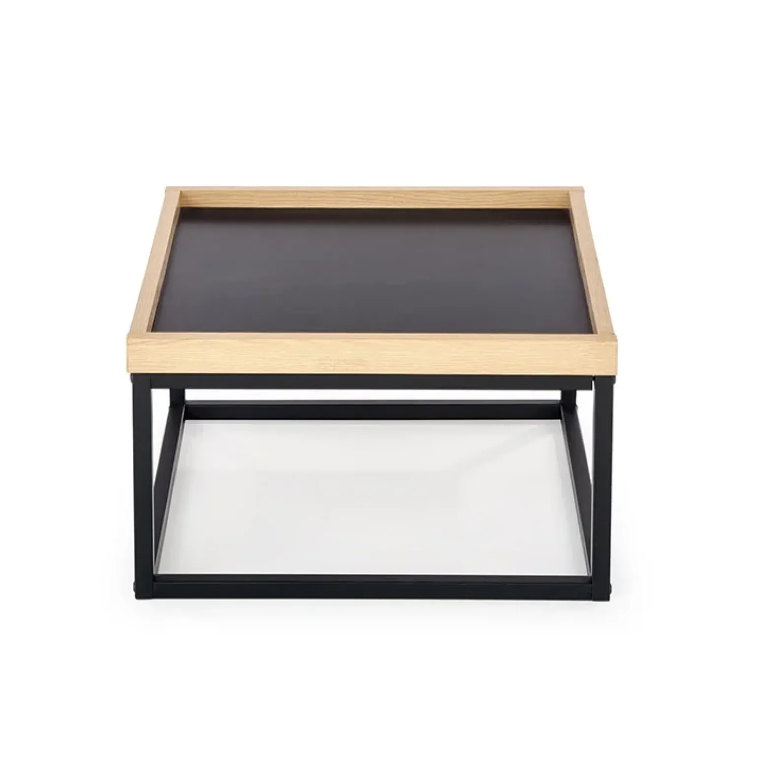 Tavolino da salotto quadrato 53x30cm rovere nero Algeria