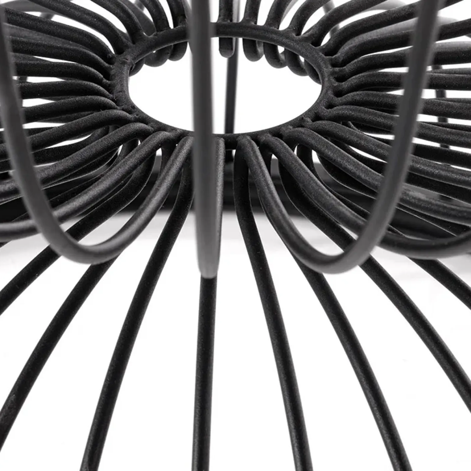 Tavolino da salotto rotondo 50x40cm in vetro marmo bianco nero Chiquita