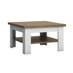 Tavolino da salotto 70x70cm bianco frassinato rovere Provenza