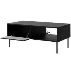 Tavolino da salotto 100x55cm con vano nero Wild