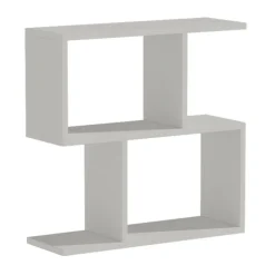 Tavolino da salotto 60x60cm con libreria design bianco opaco Priocca