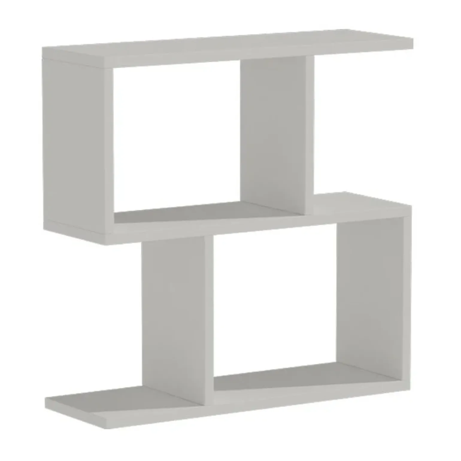 Tavolino da salotto 60x60cm con libreria design bianco opaco Priocca