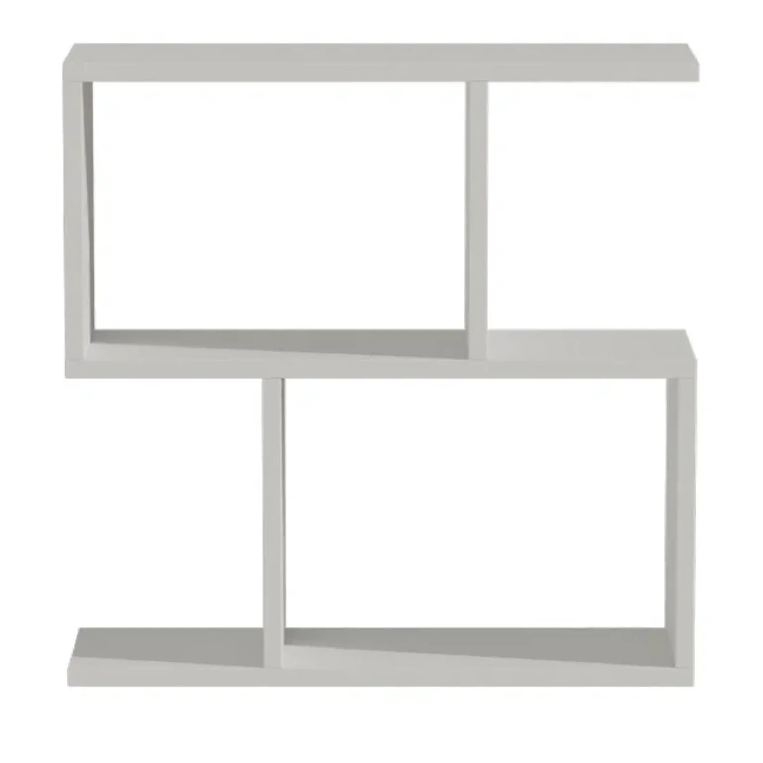 Tavolino da salotto 60x60cm con libreria design bianco opaco Priocca