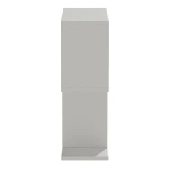 Tavolino da salotto 60x60cm con libreria design bianco opaco Priocca