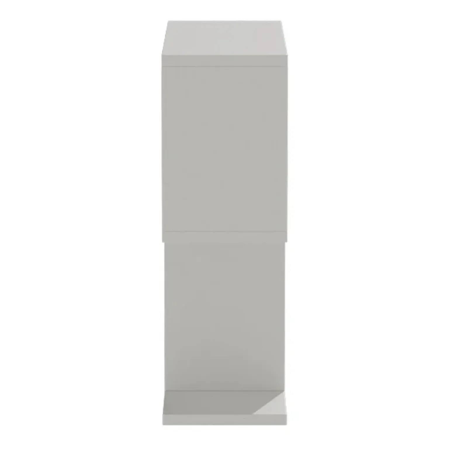 Tavolino da salotto 60x60cm con libreria design bianco opaco Priocca