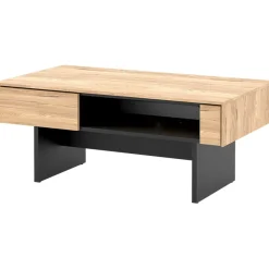 Tavolino da salotto 110x46cm rovere nero Alabaster