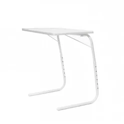 Tavolino pieghevole multiposizione 53x70cm metallo bianco Giga