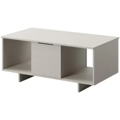 Tavolino soggiorno 100x55cm 2 ante grigio Stone