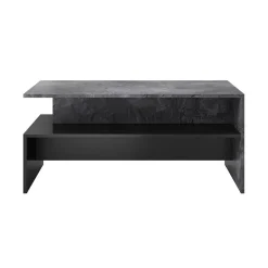 Tavolino 100x45cm da salotto design ossido e nero Emotion Gihome®