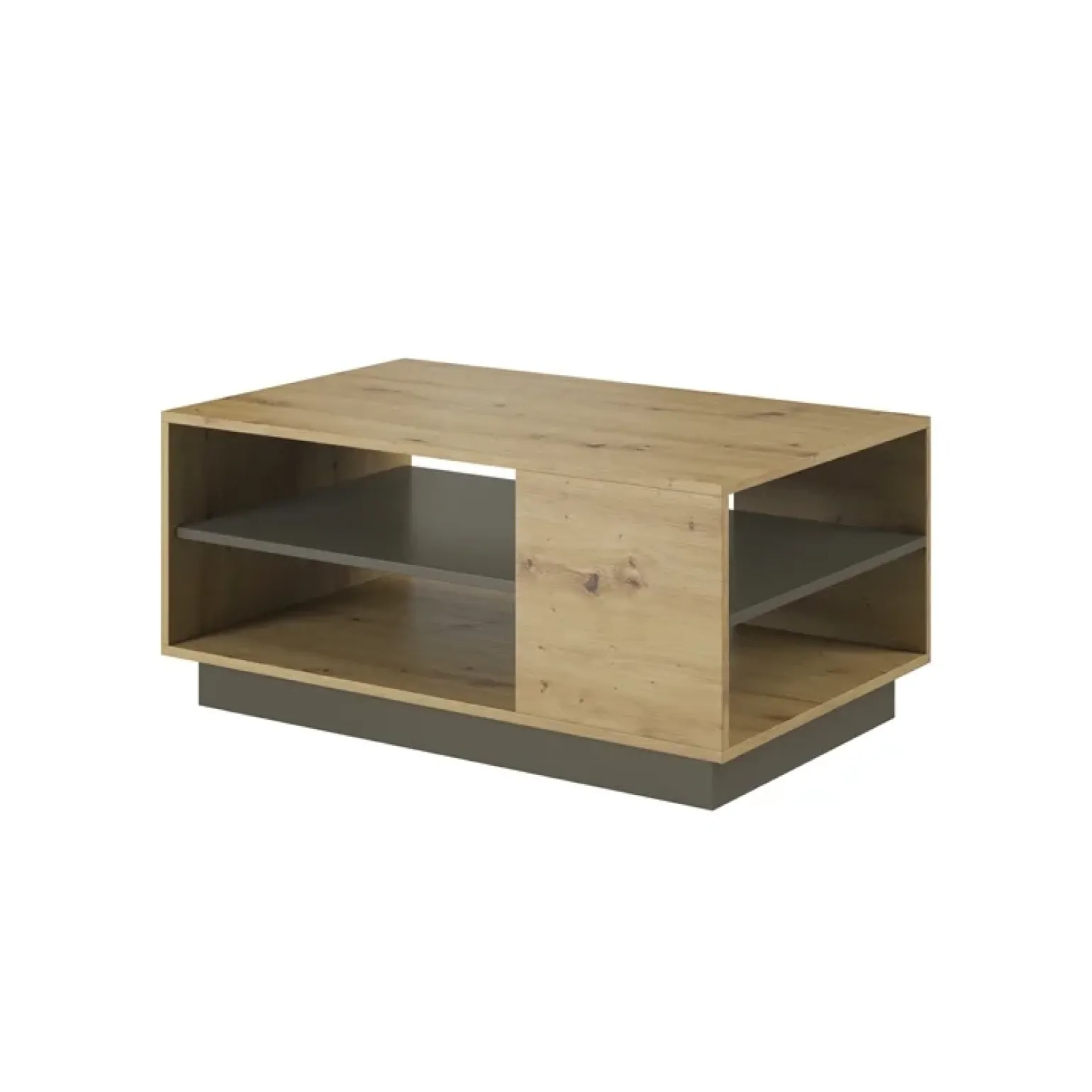 Tavolino 100x60cm da salotto moderno design rovere Noa Gihome®