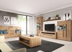 Tavolino 110x60cm da salotto rettangolare design rovere Maiorca