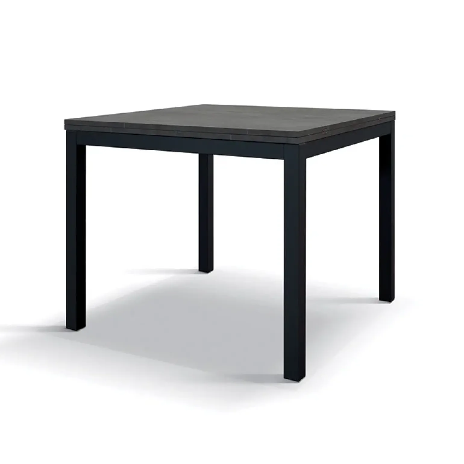 Tavolo 90/180 cm allungabile acciaio ossido metallo Alanda