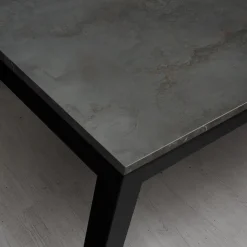 Tavolo 110/160 cm allungabile acciaio ossido metallo Alanda