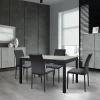 Tavolo 140/200 cm allungabile grigio cemento metallo Arex