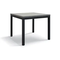 Tavolo 90/180 cm allungabile grigio cemento metallo Arex