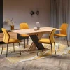 Tavolo allungabile 130/175cm da pranzo moderno rovere nero Brenta