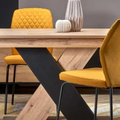 Tavolo allungabile 130/175cm da pranzo moderno rovere nero Brenta