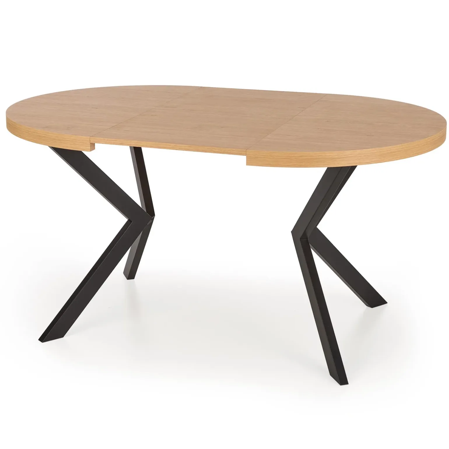 Tavolo allungabile 100/250cm da pranzo rovere dorato nero Agri