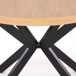 Tavolo allungabile 100/250cm da pranzo rovere dorato nero Agri