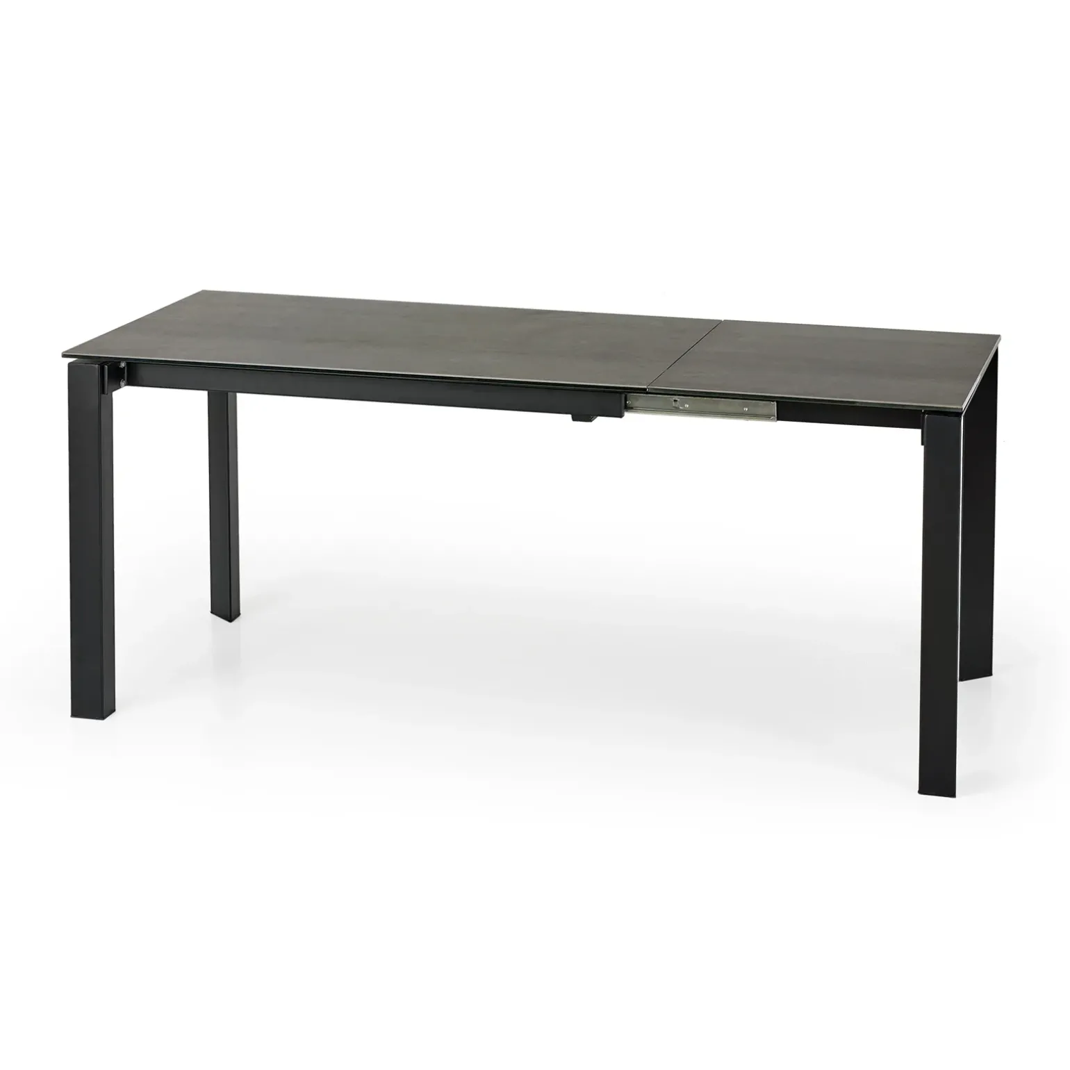 Tavolo allungabile 120/180cm effetto pietra acciaio nero Alder