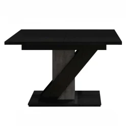 Tavolo allungabile 120/160cm moderno da pranzo nero effetto pietra Amilia