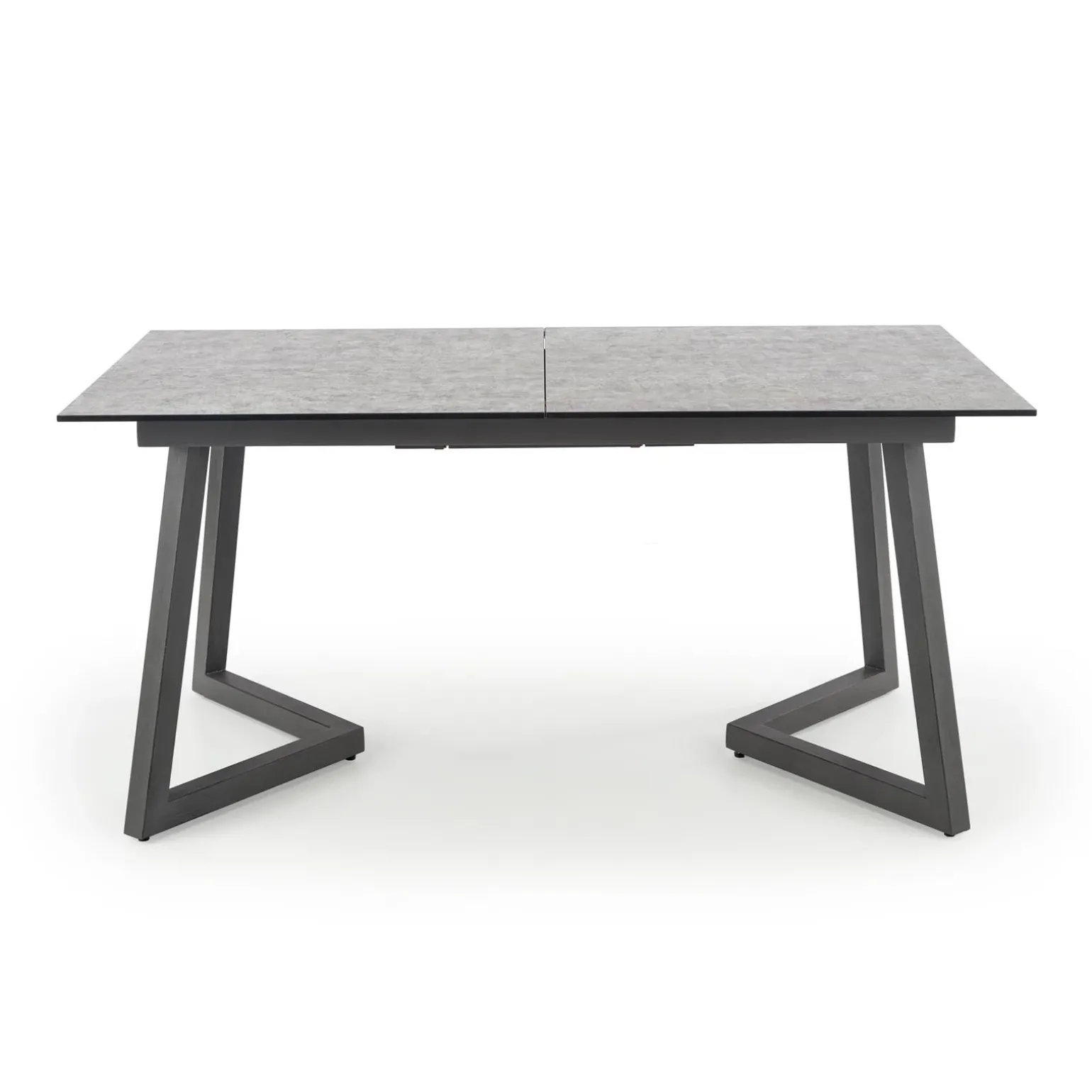 Tavolo allungabile 160/210cm moderno vetro acciaio grigio Jennifer
