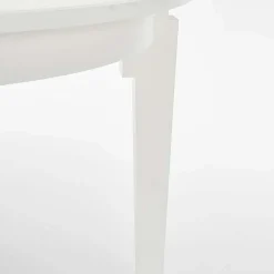 Tavolo allungabile 100/200cm rotondo moderno bianco Robin