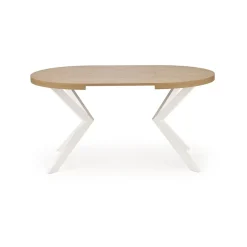 Tavolo allungabile 100/250cm rotondo rovere dorato bianco Sarajevo