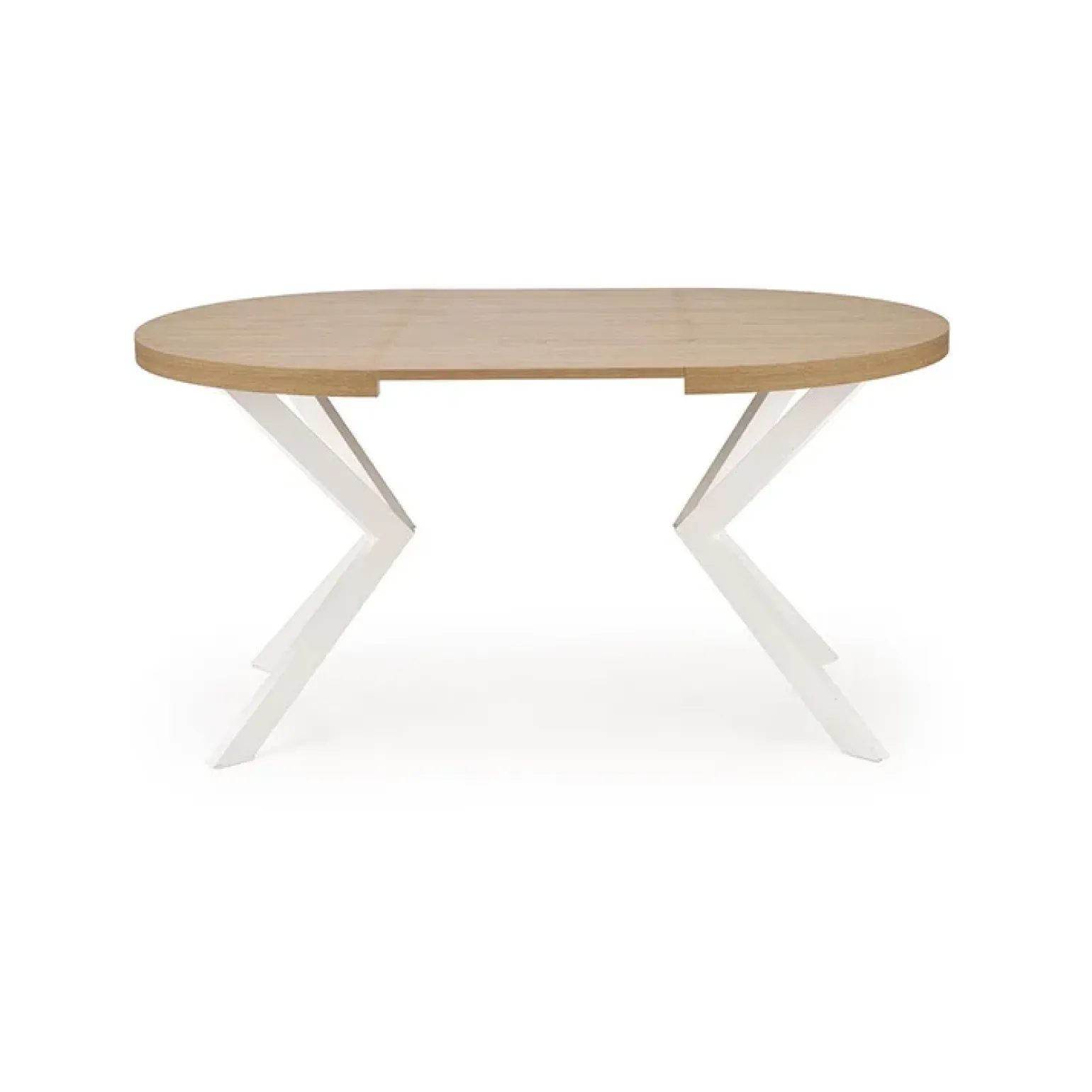 Tavolo allungabile 100/250cm rotondo rovere dorato bianco Sarajevo