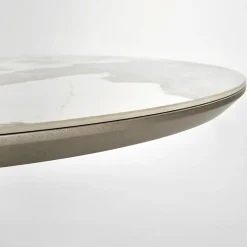 Tavolo allungabile da pranzo 160/200cm marmo bianco beige Iolanda
