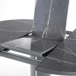Tavolo allungabile moderno 120/160cm marmo grigio Donald