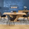 Tavolo allungabile moderno 160/200cm rovere nero Wolly