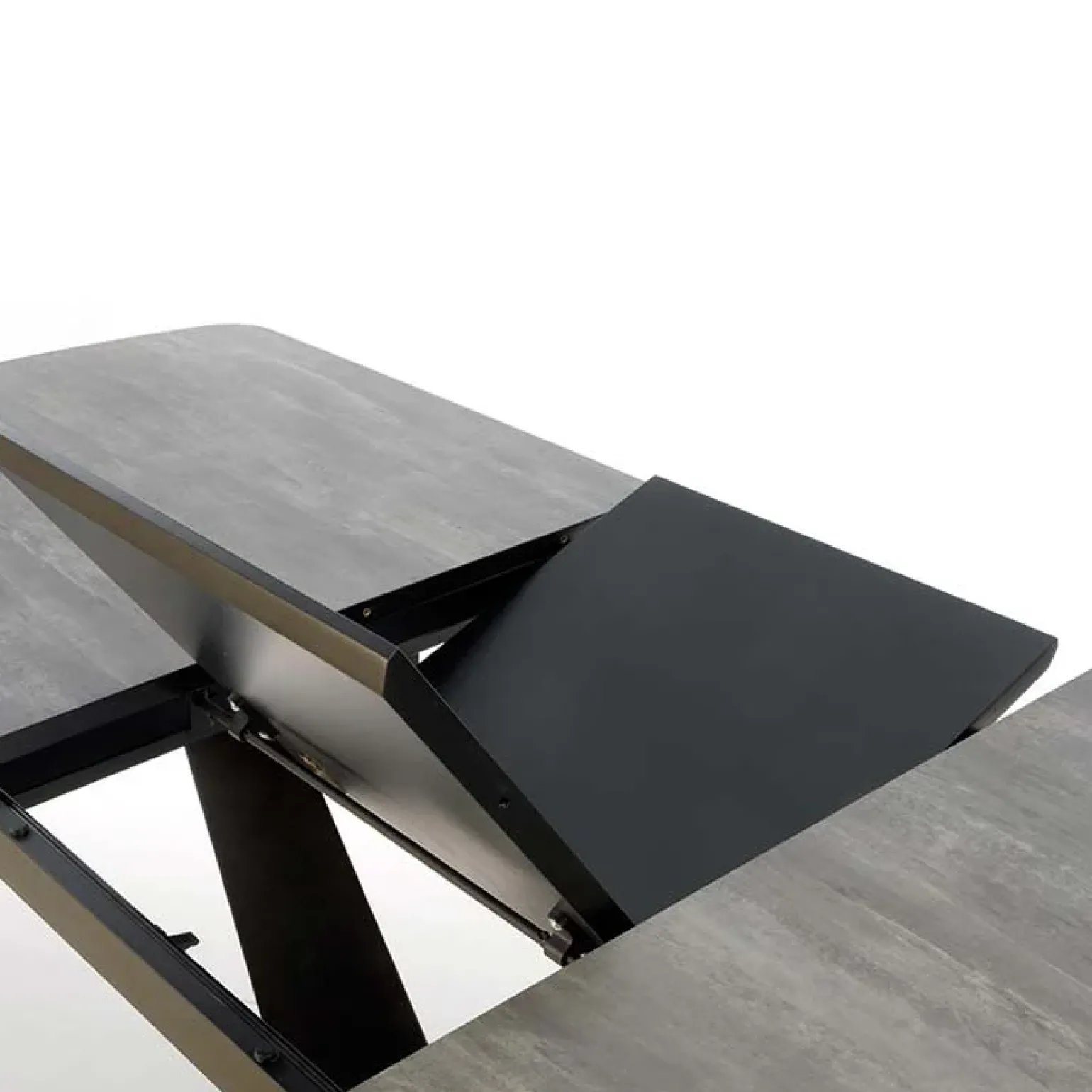 Tavolo allungabile moderno 180/230cm grigio scuro nero Zara