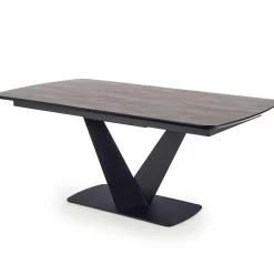 Tavolo allungabile moderno 180/230cm grigio scuro nero Zara