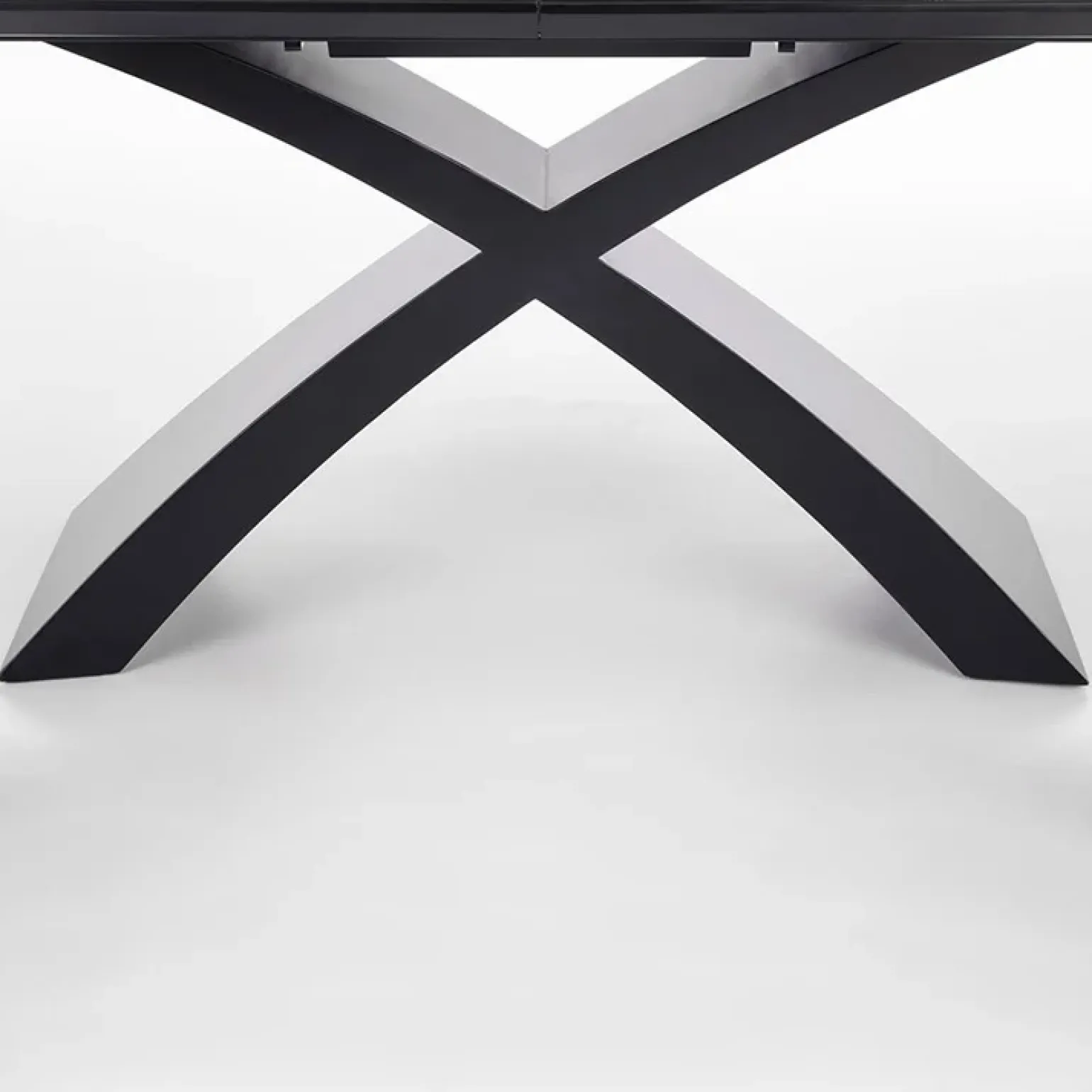 Tavolo allungabile moderno 180/220cm grigio scuro nero Borgia