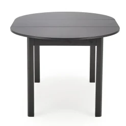 Tavolo allungabile rotondo 102/142cm moderno nero Caienna