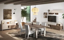Tavolo allungabile 137/185x90cm beige rovere scuro Witty